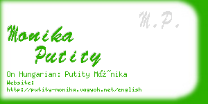 monika putity business card